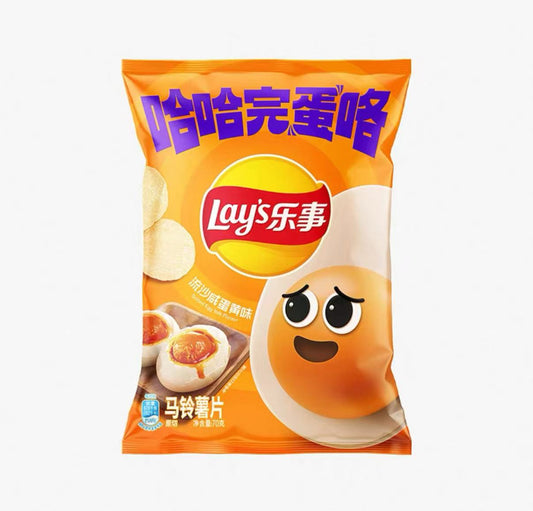 LS potato chips saled egg yolk flavor 乐事薯片流沙咸蛋黄
