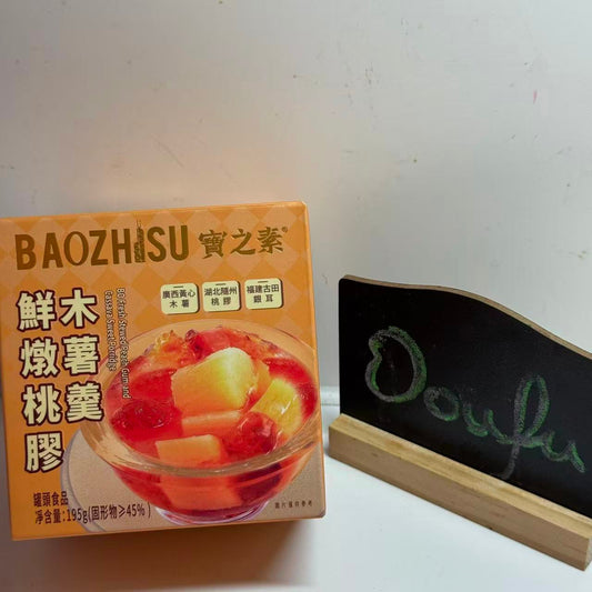 Bo Fresh Stewed Peach Gum And Cassava Sweet Porrid 宝之素鲜燉桃胶木薯羹 195g