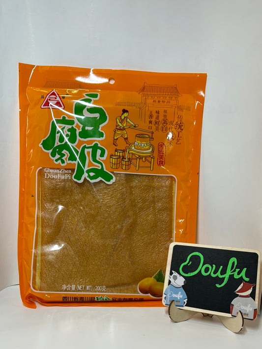Chuan zhen brand dried beancurd sheets 川珍豆腐皮 200g