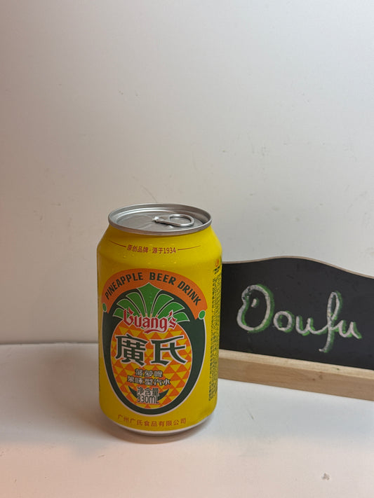 Guangs Soda Drink-Pineapple Flavour 广式菠萝啤330ml