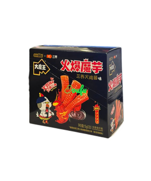 DMW  Spicy Snack Samyang Hot Buldak Sauce Flv 盐津铺子x三养火爆魔芋15gx20