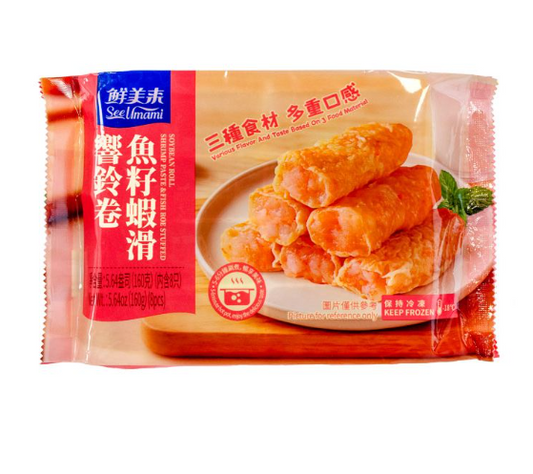 XML Shrimp Paste & Fish Roe Stuffed Soybean Roll 8pcs 鲜美来鱼籽虾滑响铃卷 160g