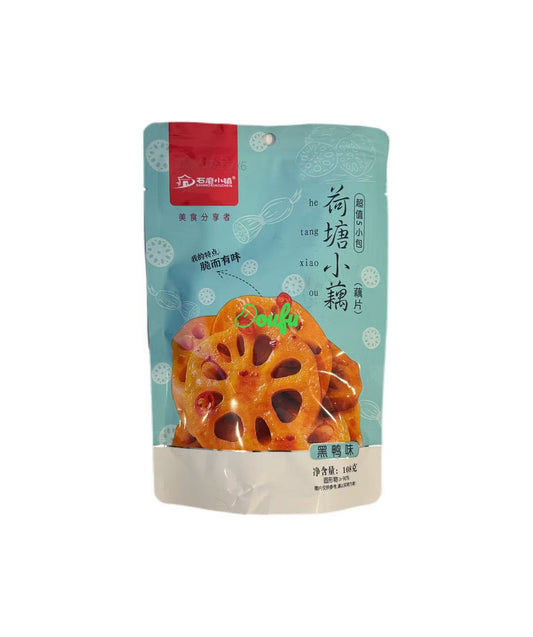 SMXZ Preserved Lotus Root Black Duck Flv 石磨小镇荷塘小藕黑鸭味108g