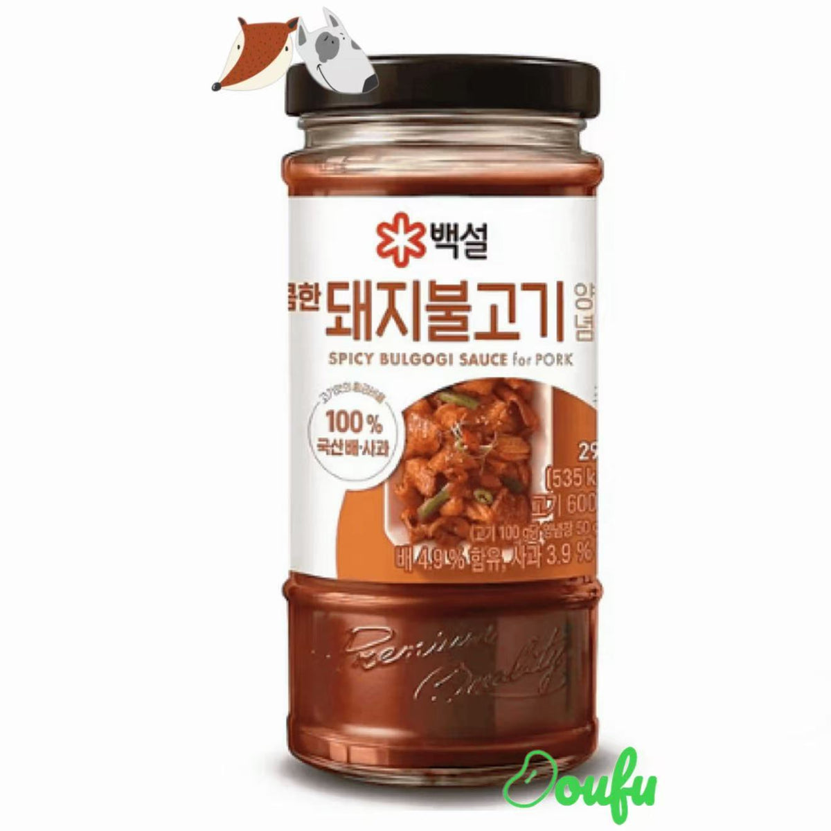 Beksul BBQ Sauce For Pork Bulgogi Spicy 韩国白雪烤猪肉辣酱汁290g