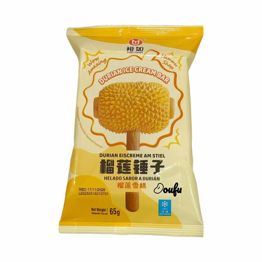 YR Durian Ice Cream Bar 裕如榴莲雪糕 65g
