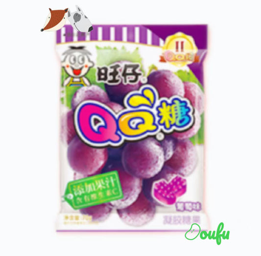 WW QQ GUMMY GRAPE FLAVOR 旺仔qq糖葡萄味 70g
