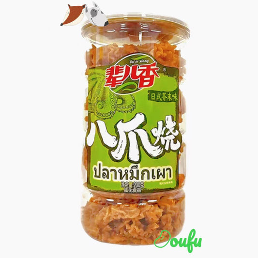 Bei Er Xiang-Octopus Crispy Cracker (Wasabi Flavour) 200g 辈儿香八爪烧日式芥末味 200g
