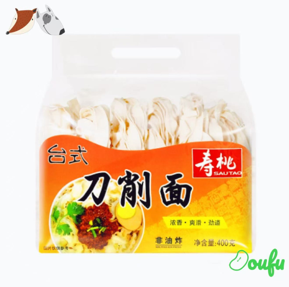 ST TW Knife Shaved Noodle 寿桃台式刀削面 400g