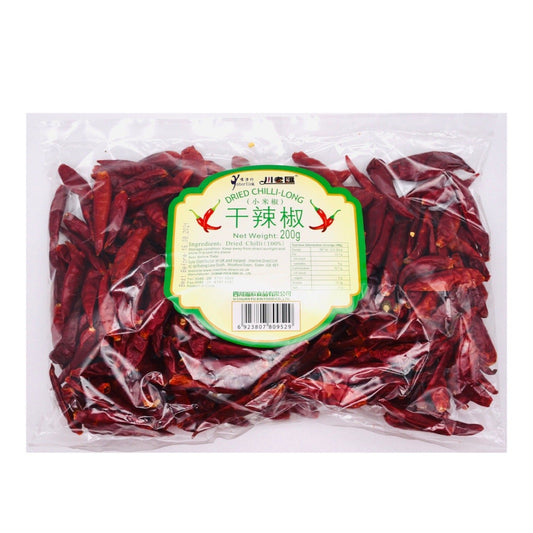 CLH DRIED CHILLI - LONG 川老汇干辣椒（小米椒）200G