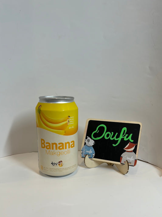 KSD Rice Makgeoli Banana 350ml Alc.4% 韩国马格利米酒香蕉味罐装