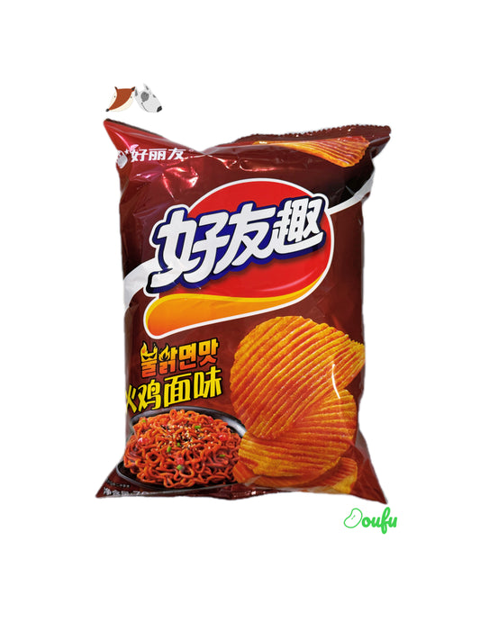 Orion Potato  Chips (Hot Ramen Flavor) 好丽友好有趣薯片火鸡面味70g