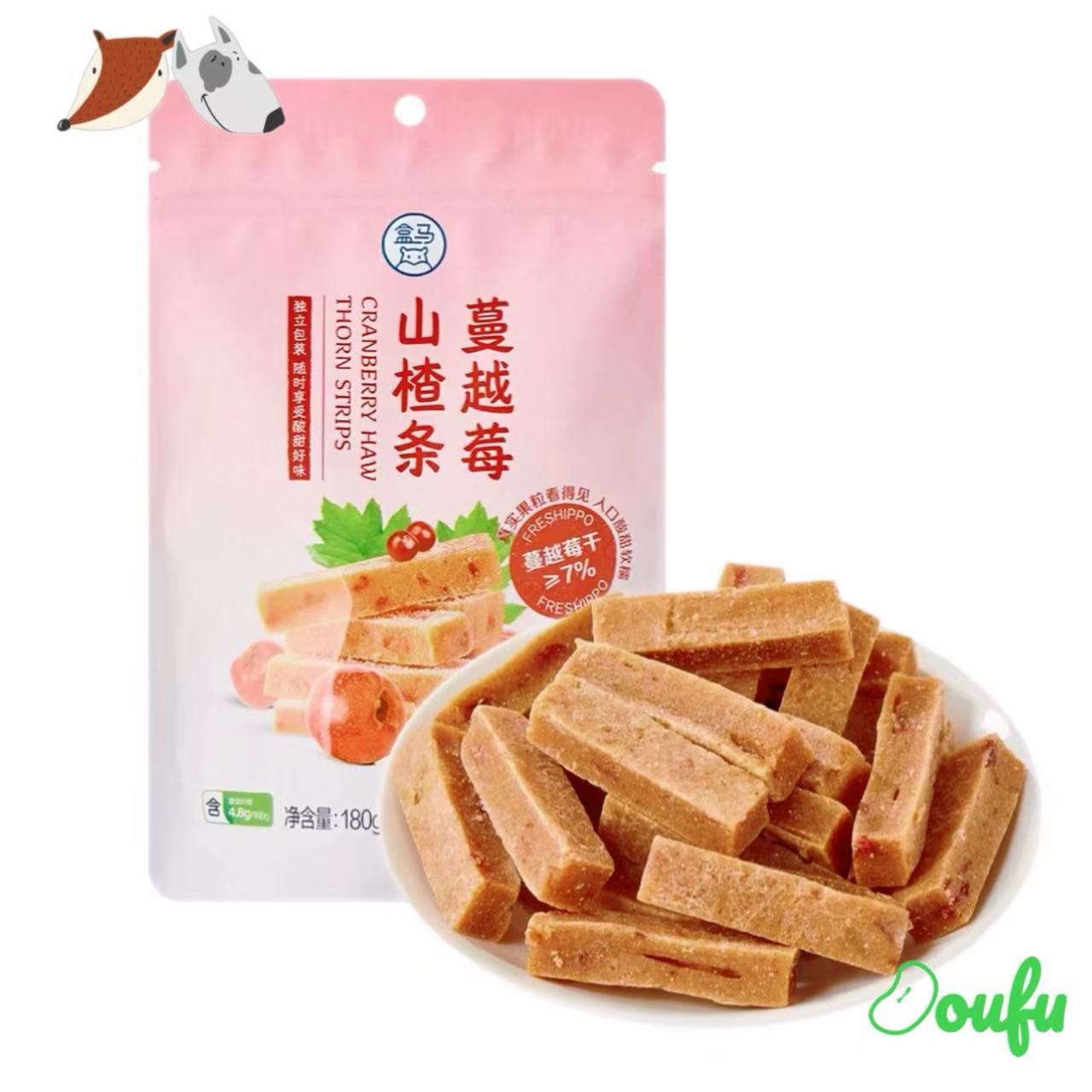 HM Cranberry Hawthorn Strips 盒马蔓越莓山楂条180g
