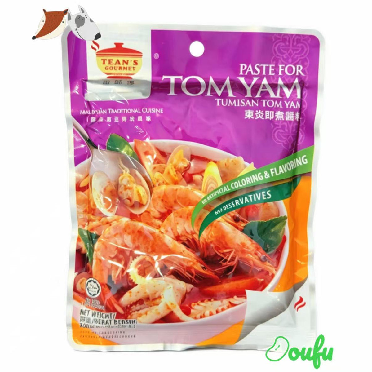 Tean's Tom Yam Paste 200g 田师傅东炎即煮冬阴功酱料 200g