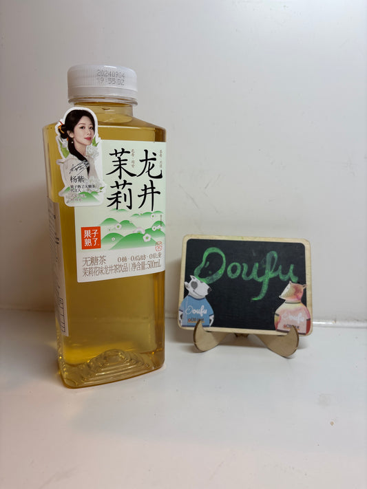 Longjing Tea Jasmine flavour sugar果子熟了茉莉龙井0糖500ml