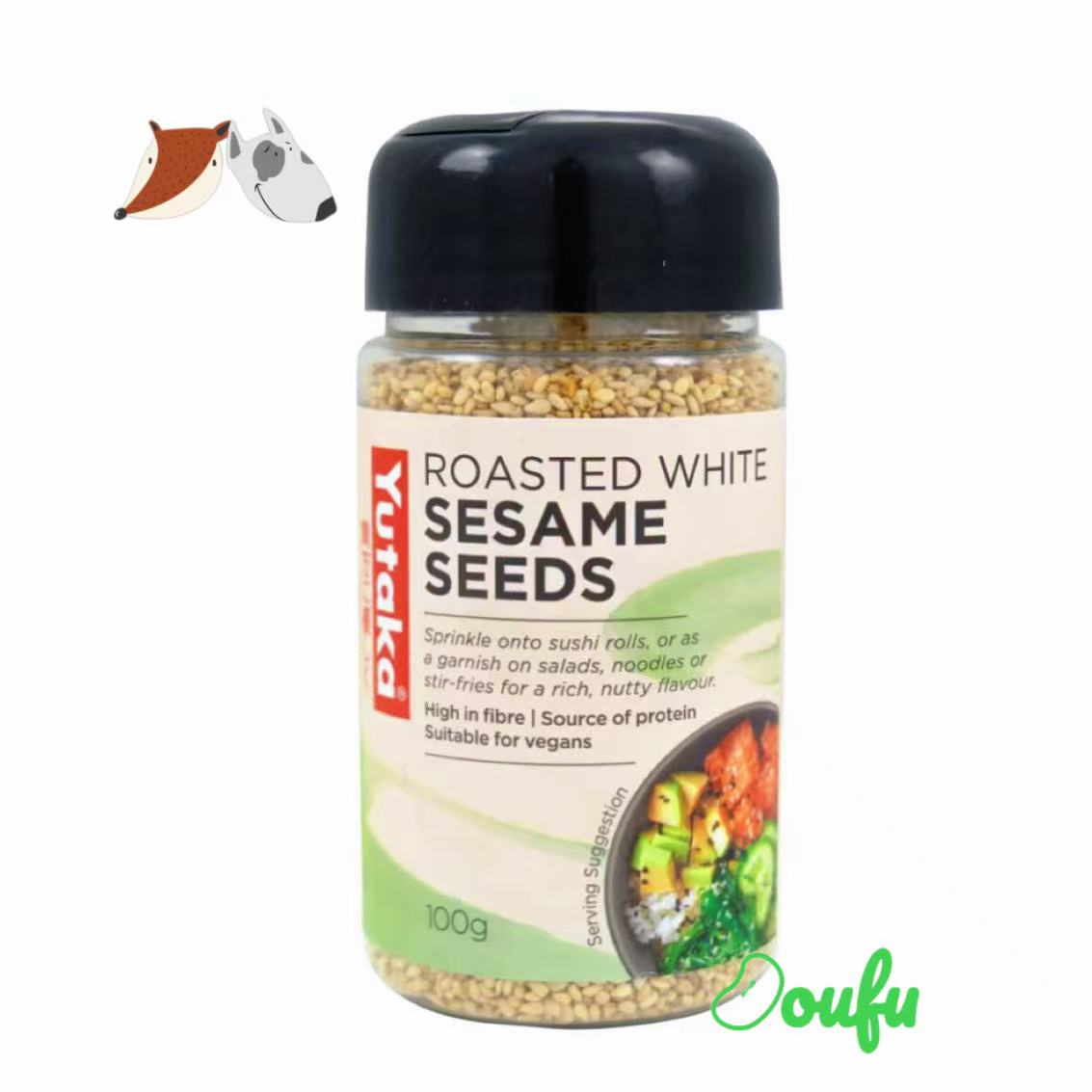 Yutaka Roasted White Sesame Seeds 100g 日本Yutaka烤白芝麻100g