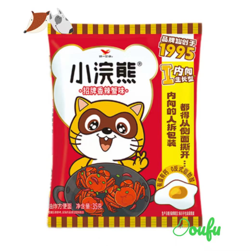 UNI Noodle Snack-Spicy Crab 小浣熊干脆面-香辣蟹味40g