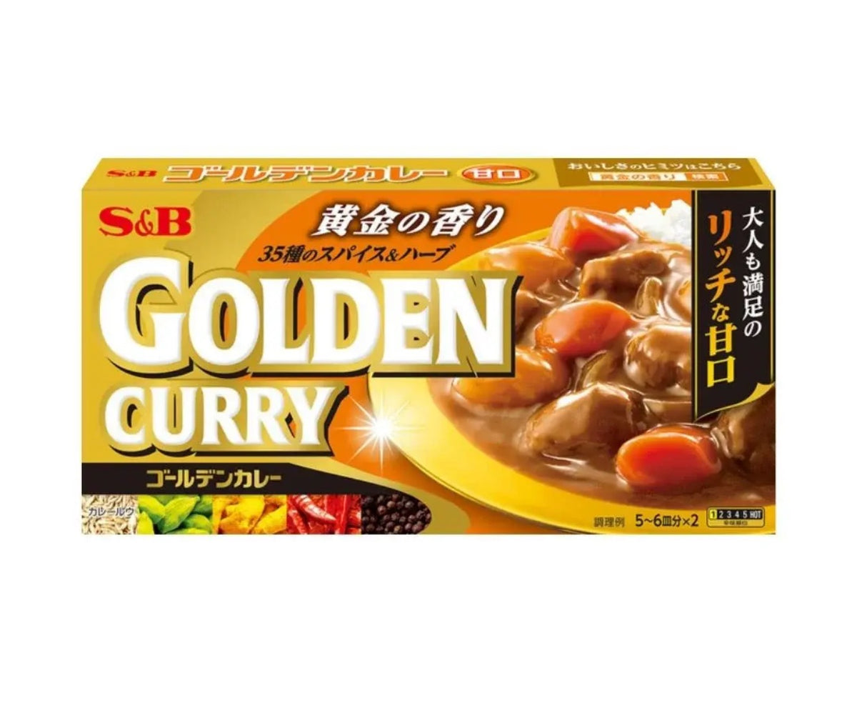 S&B Foods Golden Japanese Curry Mild 198g 日式甘口咖喱块198g
