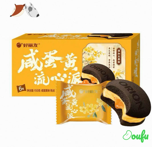 Orion-Salred Egg Yolk Pie 6Pcs 好丽友咸蛋黄流心派6枚装 150g