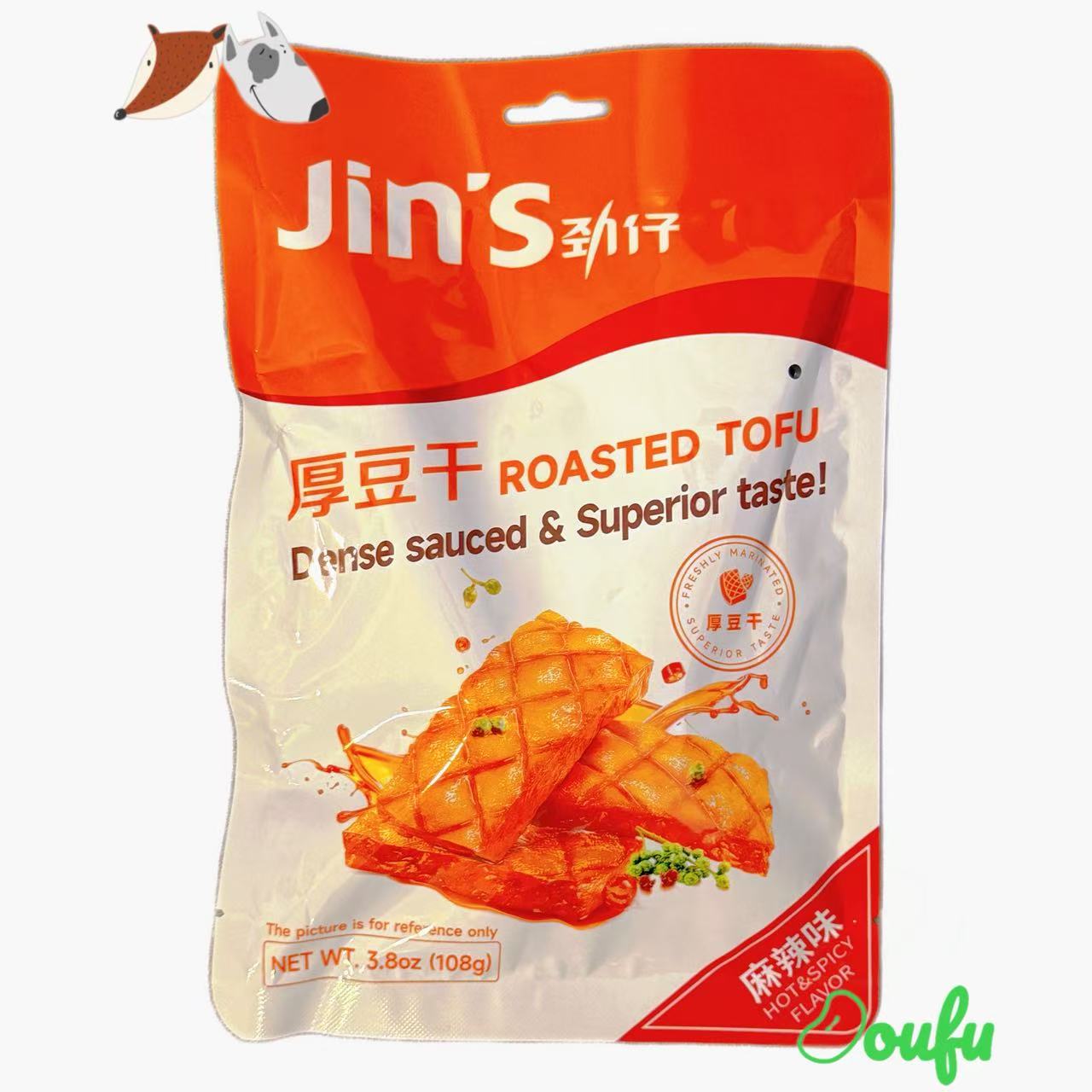 JZ Roasted Spicy Beancurd 108g 劲仔厚豆干-麻辣味108g