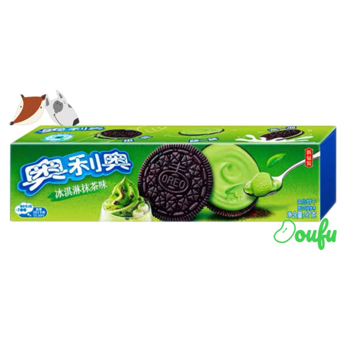 Oreo Matcha Ice Cream Flavour Cookie 奥利奥冰淇淋抹茶味饼干 97g