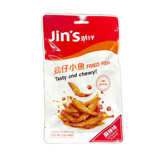 JZ Ocean Little Fish Hot & Spicy Flavor 劲仔深海小鱼麻辣味 60g