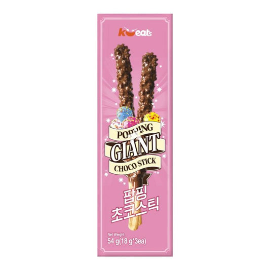 K-eats Giant Choco Stick-poping Candy 54g K-eats巧克力棒
