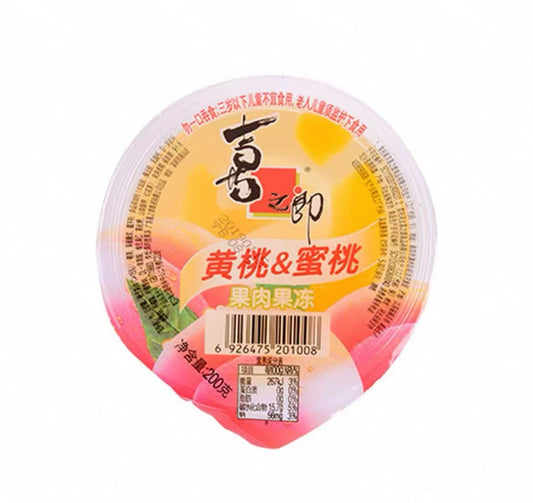 SZL Jelly Peach flv 喜之郎黄桃果冻200g