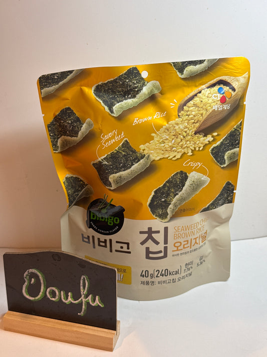 CJ Seaweed Chip with Brown Rice糙米海苔脆片40g