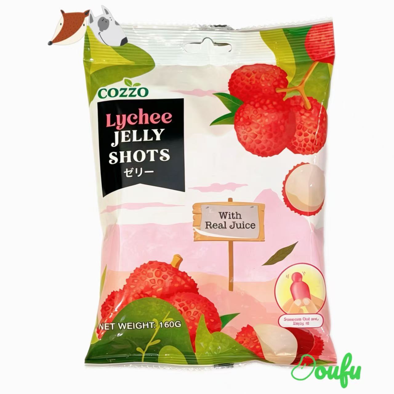 Cozzo Jelly Shots Lychee 160g   Cozzo荔枝味果冻160g