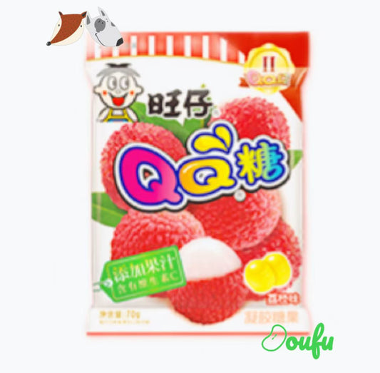 WW QQ GUMMY lychee flavor 旺仔qq糖荔枝味 70g