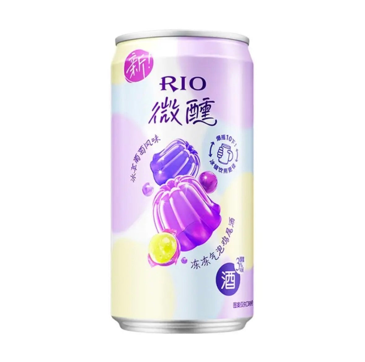 RIO Tipsy Icy Grape Jelly Wine-Box 锐澳微醺冰萃葡萄果冻酒 250ml