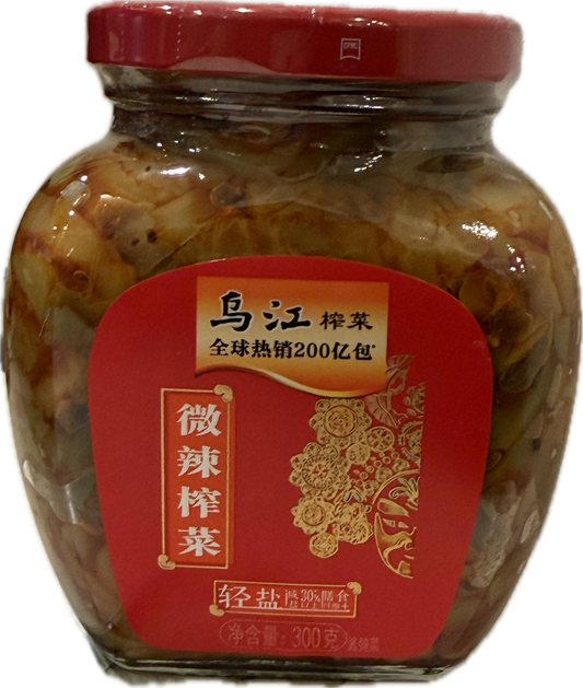 WJ Spicy Mustard Tuber乌江微辣榨菜300g