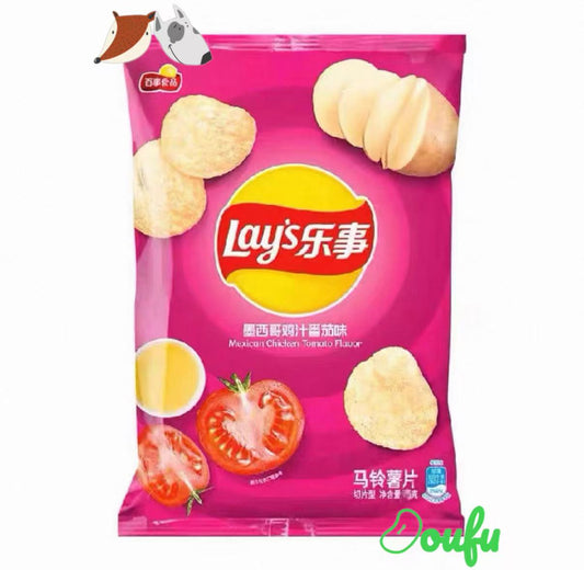 Lay’s Mexican Chicken Sause Tomato Flavor Potato Chips乐事墨西哥鸡汁番茄味薯片70g