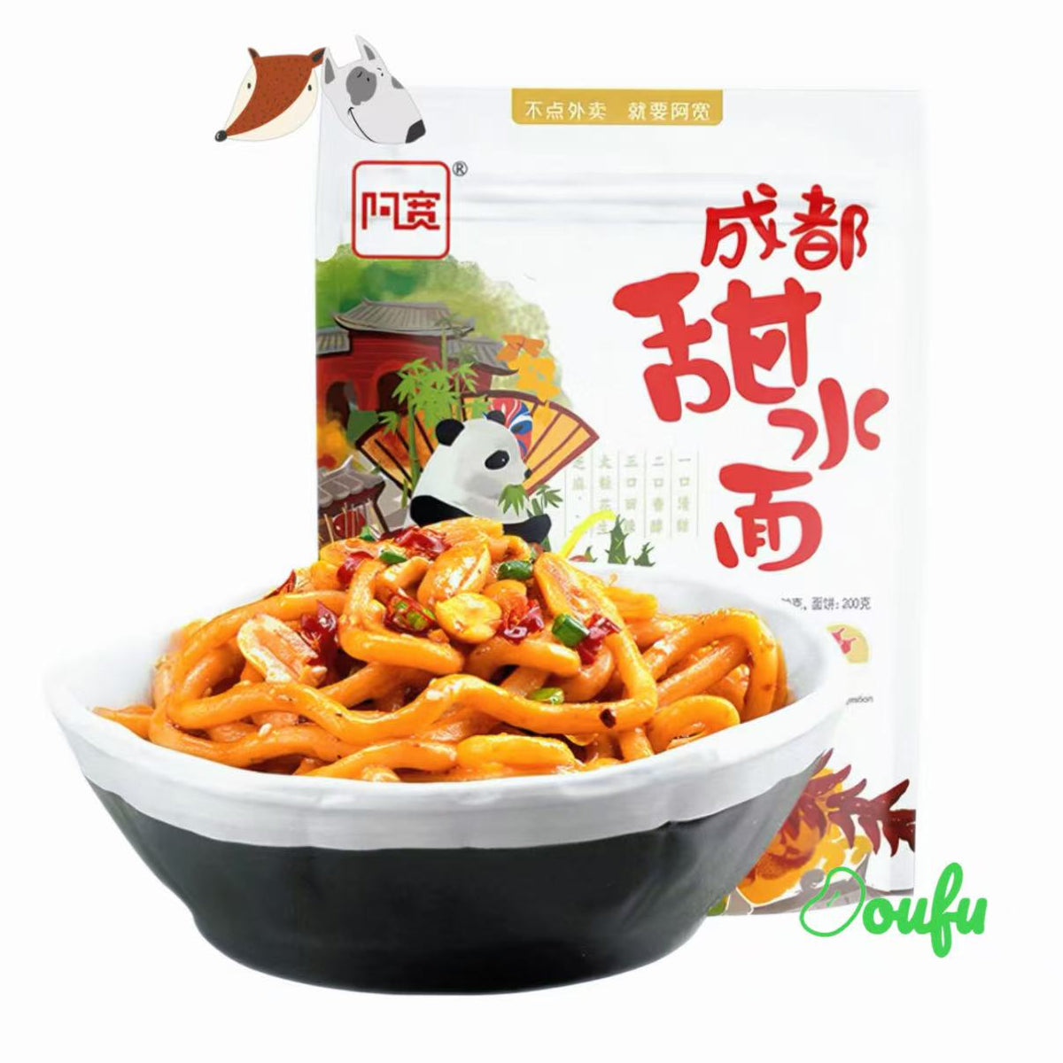 AK Chengdu Sweet Noodles (Bag) 阿宽成都甜水面 270g