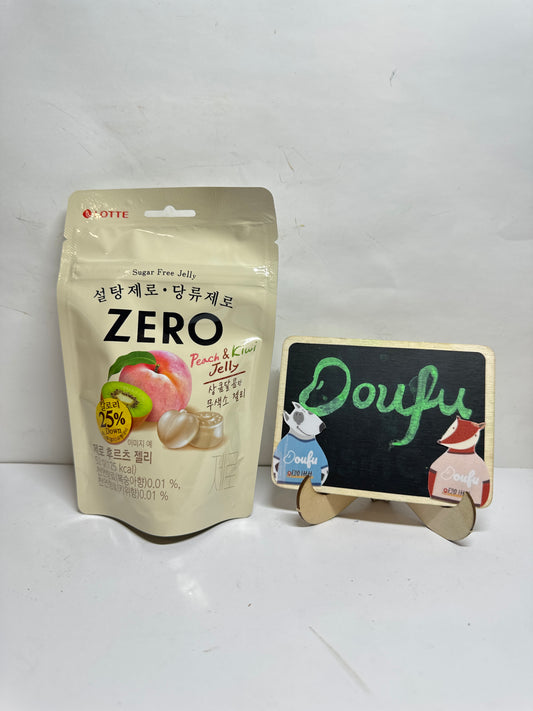 LC Zero Fruit Gummy Peach and Kiwi 桃子猕猴桃软糖 52g