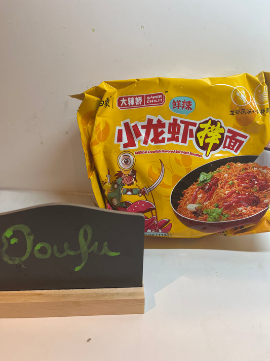 BX Stir Fried Noodle Crawfish 白象小龙虾拌面 113g