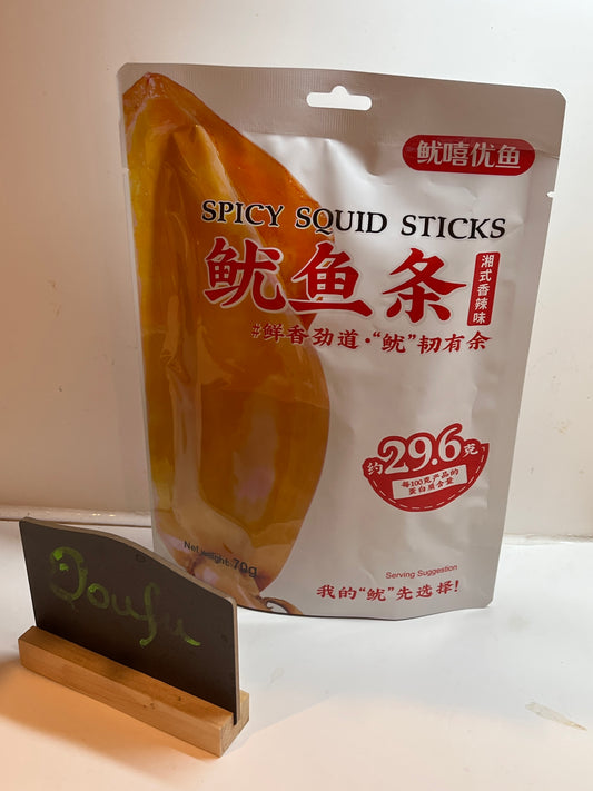 YX  Squid Strip Spicy鱿嘻鱿鱼条香辣味70g