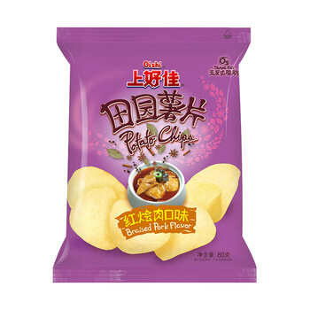 SHJ Crisps Stewed Flavour 上好佳田园薯片红烩肉味 50g