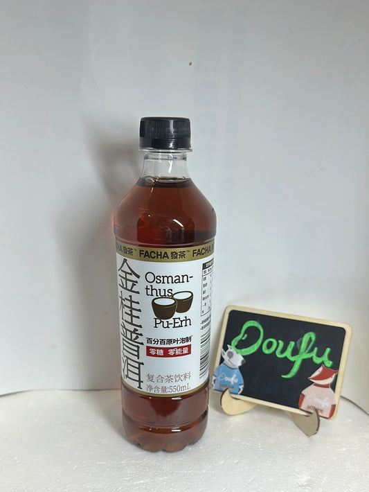 GKF osmanthus puerh tea 元气森林 发茶金桂普洱 550ml