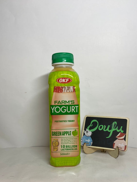OKF Green Apple Yoghurt Drink 绿苹果养乐多味饮料500ml