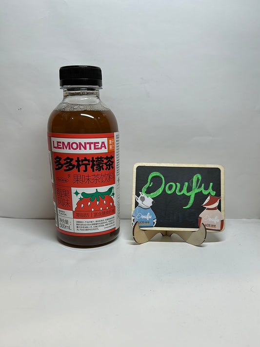 CSS lemon tea strewberry flavor 果子熟了多多柠檬茶莓果风味 500ml