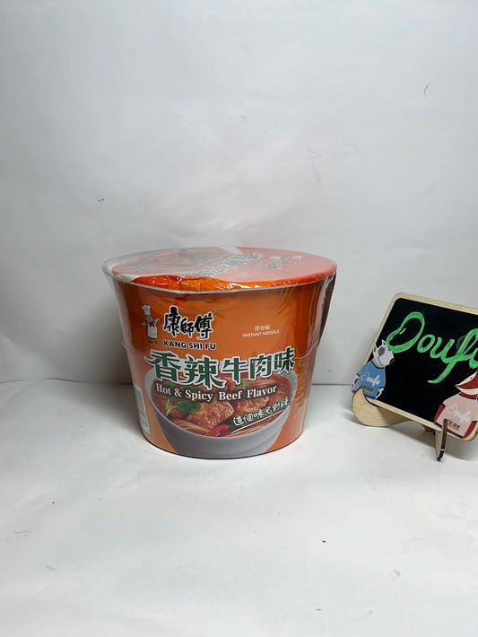 KSF Spicy Beef Flavour Instant Noodle Bowl 康师傅桶装泡面 香辣牛肉味