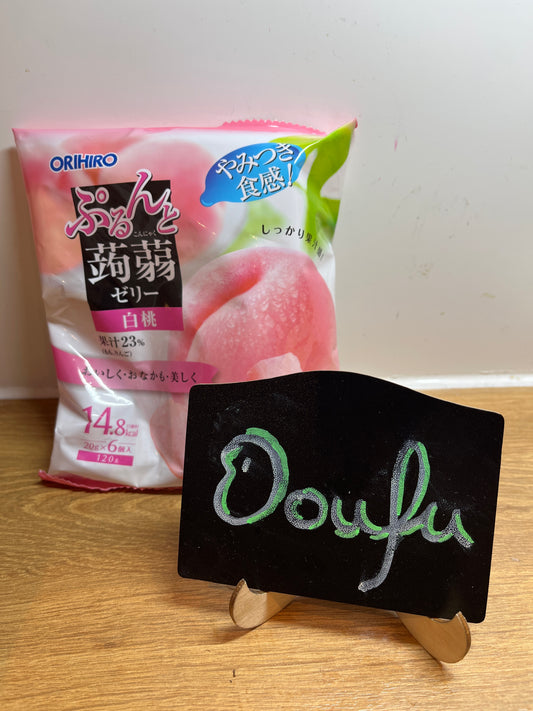 Orihiro purun jelly white peach 120g