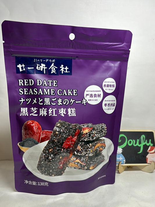 YSS Red Dates Sesame Cake甘一研社黑芝麻红枣糕138g