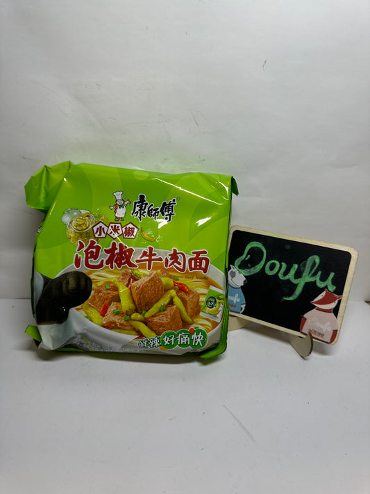 KSF Inst Noodles Pickled Chilli Beef康师傅泡椒牛肉面 104g