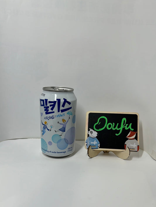 Lotte milkis can 乐天牛奶汽水罐装340ml