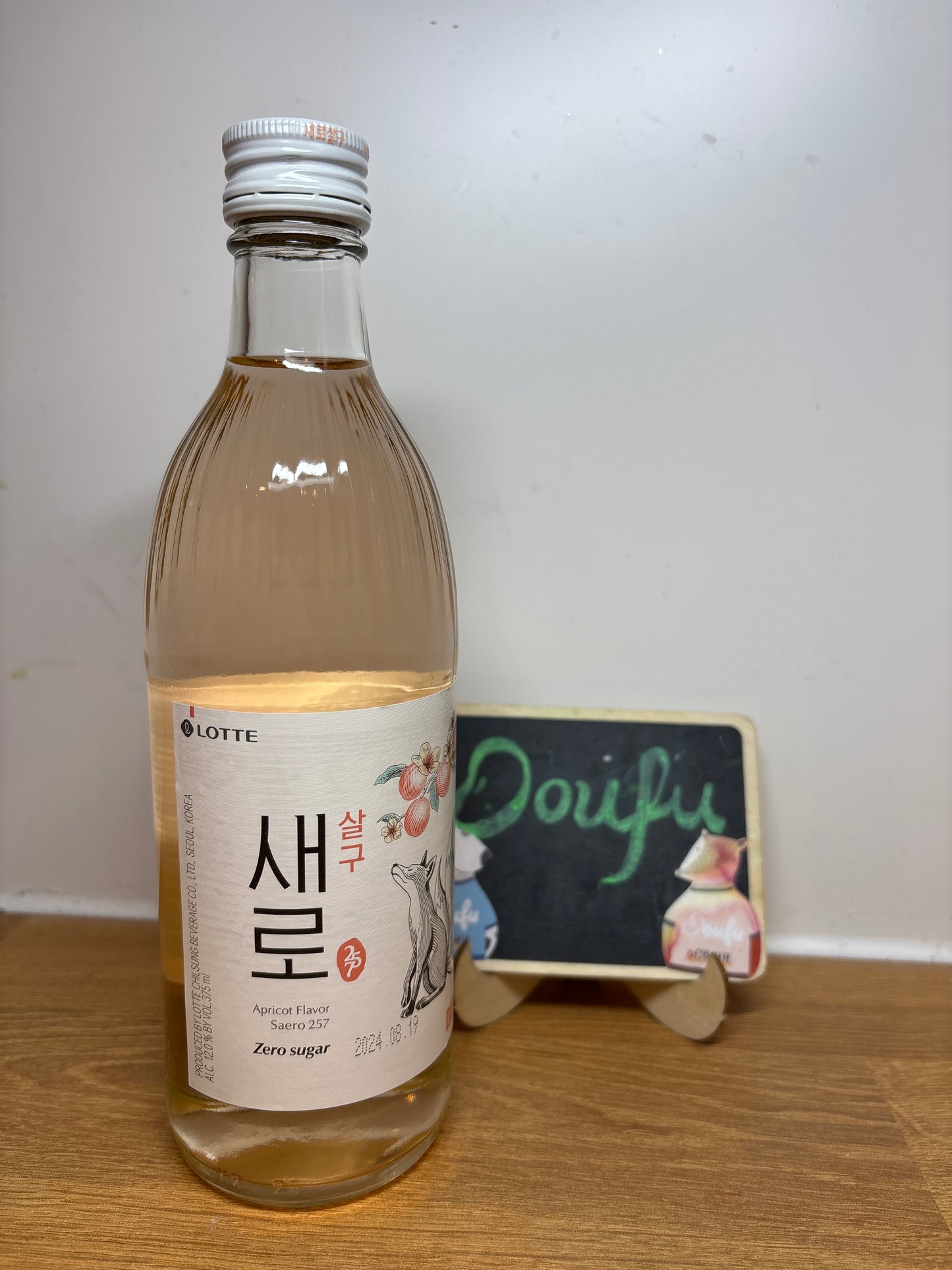 Lotte Sero Soju Apricot Flv 12% 乐天零糖烧酒杏子 375ml