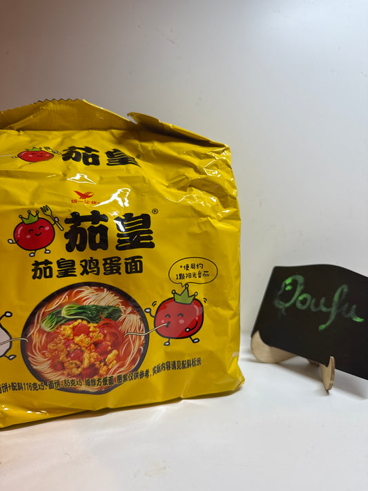 Unif Instant Bowl Noodle Tomato Egg Flavour 5 pack 统一茄皇鸡蛋面5连包