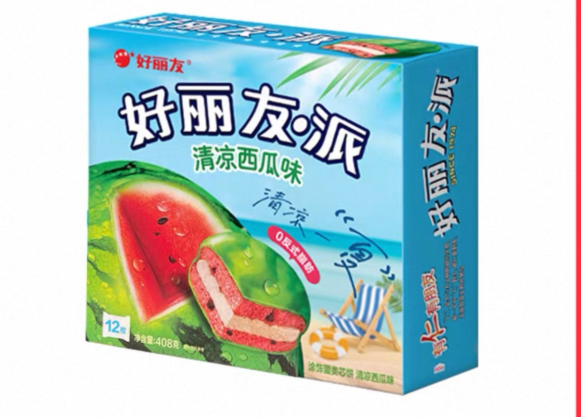 Orion Choco Pie Watermelon Flavour好丽友派西瓜味6pcs