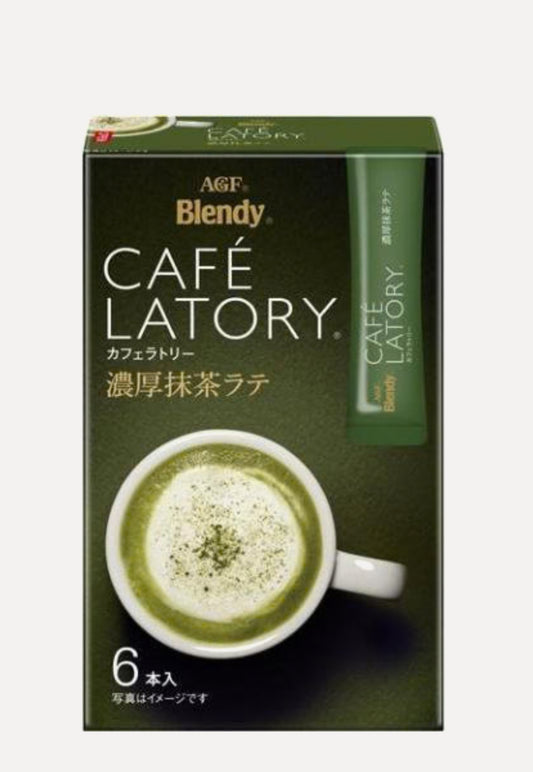 AGF Blendy Cafe Latory Stick Rich Matcha Latte浓厚抹茶拿铁69g